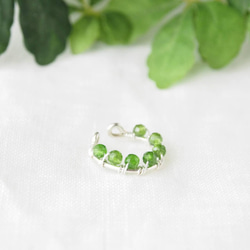 Circle Cuff（Chrome Diopside）-片耳- 5枚目の画像