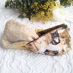 [限量版 2] Nekonokaori | 盒裝貓毛頭巾 | 心形薄紗 第1張的照片