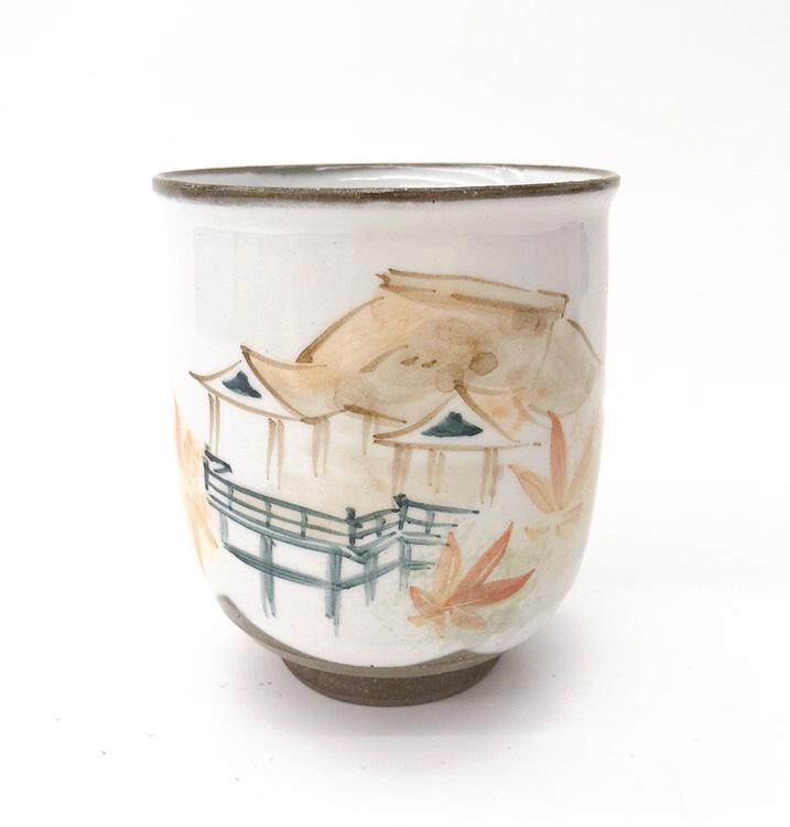 【新品】清水焼湯呑み/楽峰 新品】清水焼湯呑み/楽峰 工芸品