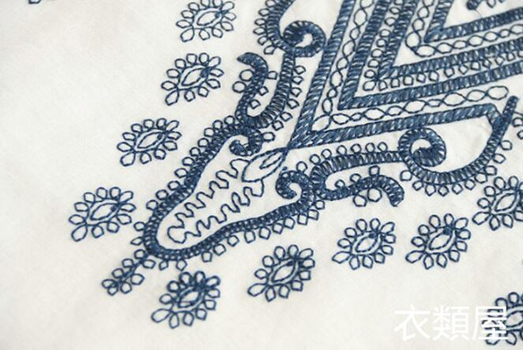 春秋新品 可愛い コットンリネン ゆったり大きいサイズ 長袖 刺繍ブラウス 体型カバー シャツ Ｍ～ＸＸＬサイズ 白選 3枚目の画像