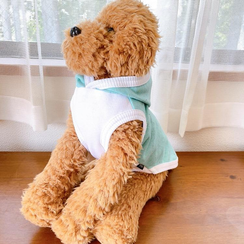 犬服 カラーネップミントグリーンパーカー ペット服・アクセサリー