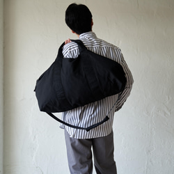 Morino Gakko Book 特色防水斜紋布波士頓包 [黑色] 超輕量大容量造型師 第2張的照片