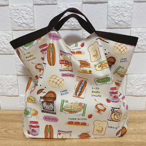 エコバッグ ハンドメイド コンビニ お弁当 折り畳み 撥水 コンパクト 