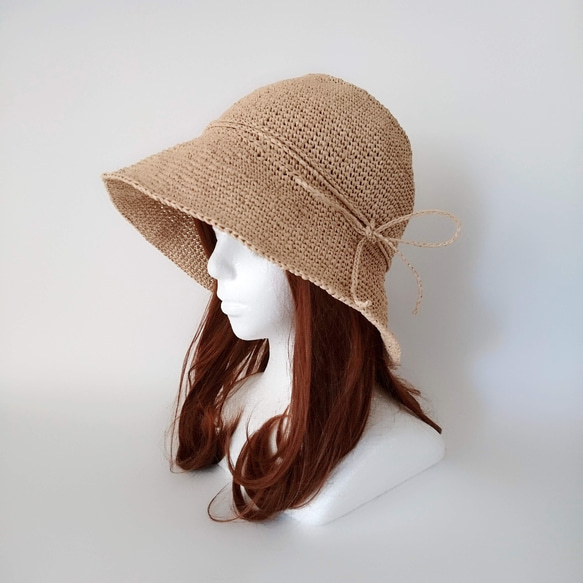 [定制] 草帽（牛仔布和金屬絲），配有可互換的絲帶和繩索。 第7張的照片
