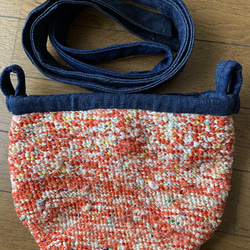 着物リメイク✳︎かぎ針編みバック 3枚目の画像