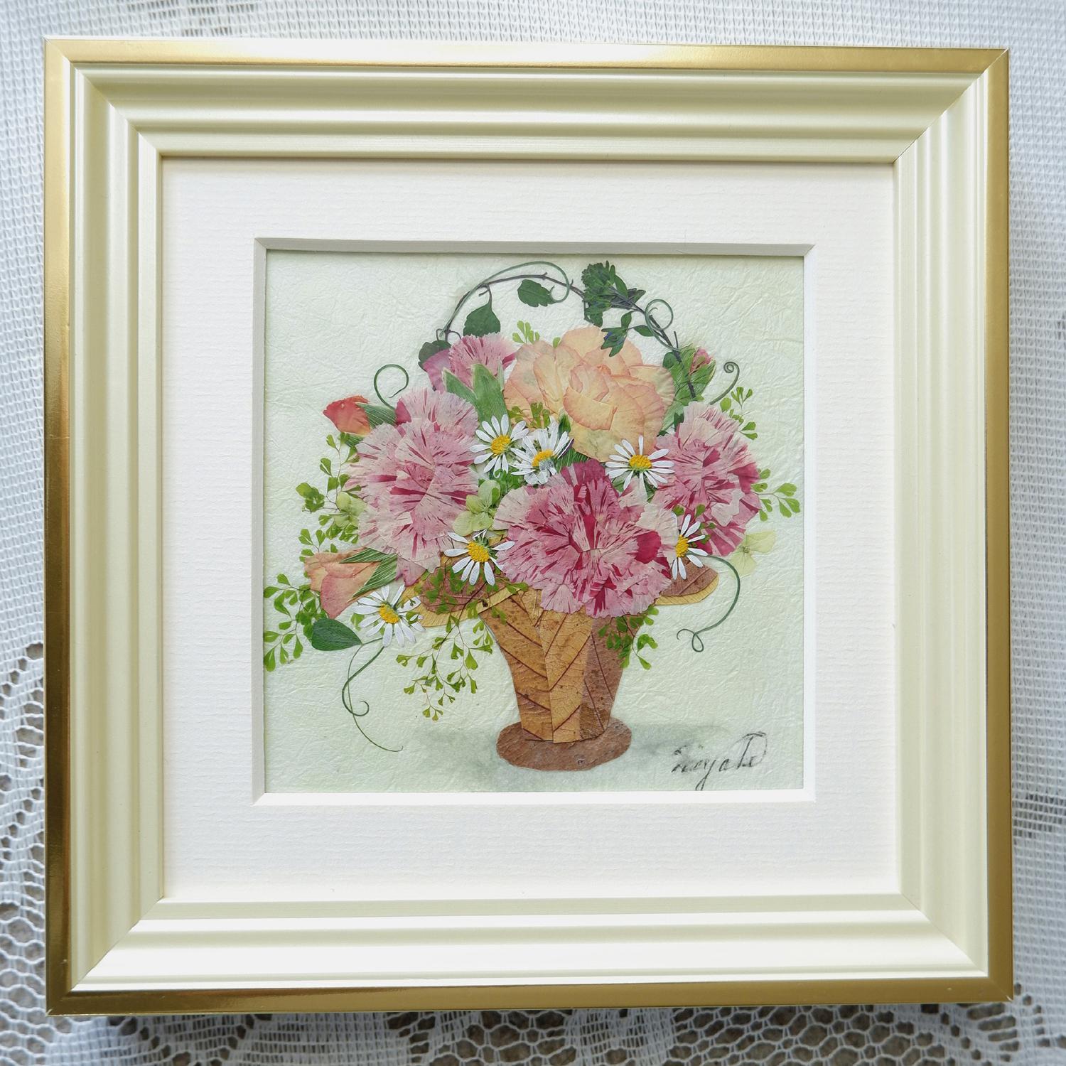 在庫処分バザール 額付き 押花 個展出品作