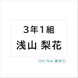♡No.29【水着用】10×15cm・縫い付けもアイロン接着も可能・ゼッケン・ホワイト 3枚目の画像