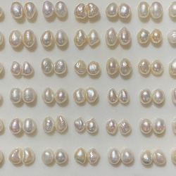当店人気No.1✨選べるパール❤︎半額以下✨訳ありバロックパール✨11mm〜17mm淡水パールピアス/イヤリング変更可 11枚目の画像