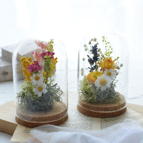 ガラスドーム～natural～ ドライフラワー 花結 通販 13736368｜Creema