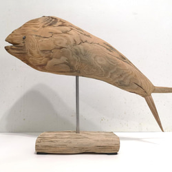 ［鬼頭刀魚］檜木 木製藝品 原木擺飾 木頭擺飾品 手作藝品 木頭擺件 第1張的照片