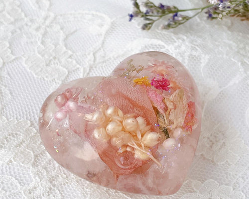 再販】オルゴナイト＊キラキラお星様＊ローズクォーツ