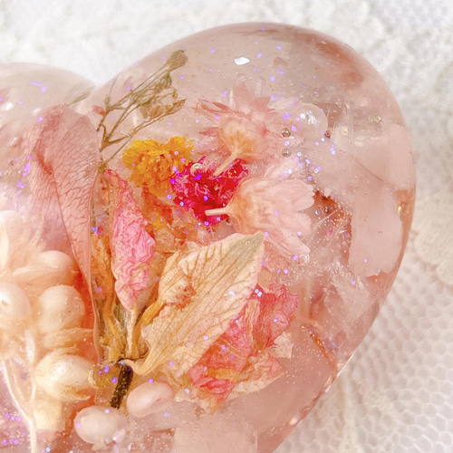 再販】オルゴナイト＊キラキラお星様＊ローズクォーツ