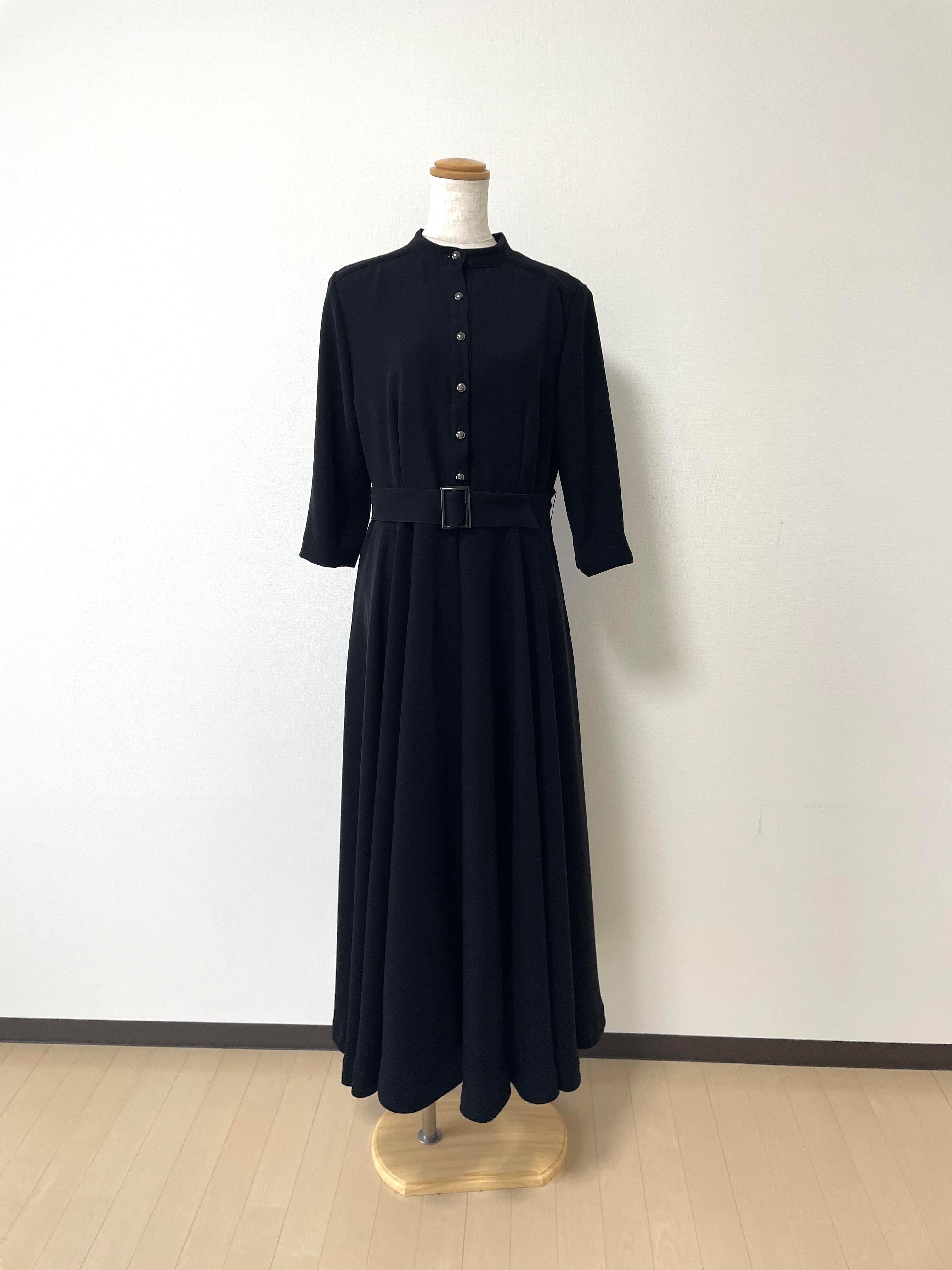 【セミオーダー】体型に合わせて仕立てる フォーマル7分袖サーキュラーワンピース｜卒業式・入学式・お宮参りに