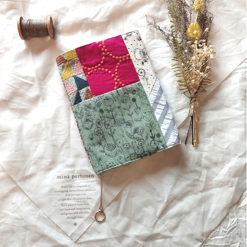 まゆた様 ミナペルホネン ブックカバー四六判サイズ ブックカバー m