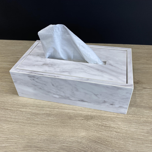 MOHEIM TISSUE COVER / モヘイム ティッシュカバー（牛革） - インテリア・家具通販【FLYMEe】 モダンなスクエアティッシュボックスカバー、PUレザーティッシュボックスホルダーティッシュケースフェイシャルペーパーオーガナイザーディ