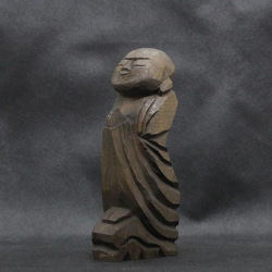 仏像 円空仏 木彫 善財童子（16cm 着色 jk2703） 彫刻 円空工房