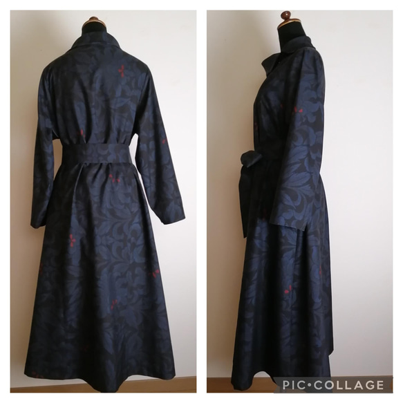 着物リメイク　ワンピース　ハンドメイド 