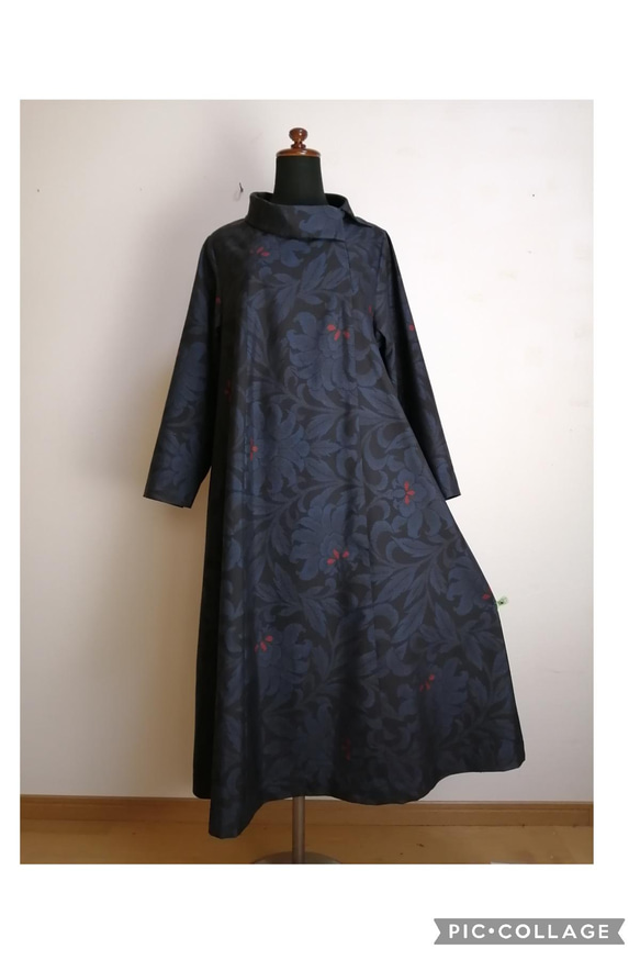 着物リメイク　ワンピース　ハンドメイド 