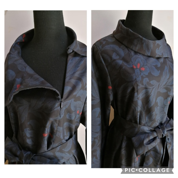 着物リメイク　ワンピース　ハンドメイド 