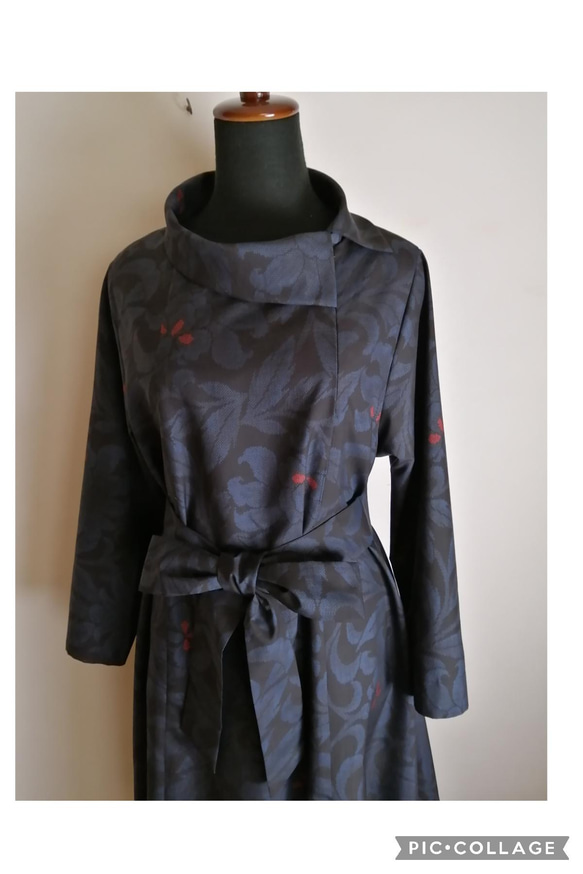 着物リメイク　ワンピース　ハンドメイド 