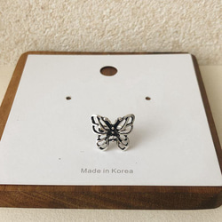 韓国ファッション　クールな蝶々のイヤーカフ　アクセサリー　-351 8枚目の画像