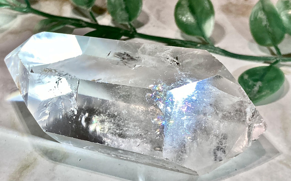 レインボー✨　エンジェルブレッシング　ダブルポイント 原石　ラフストーン レインボー✨ エンジェルブレッシング ダブルポイント 原石 ラフ