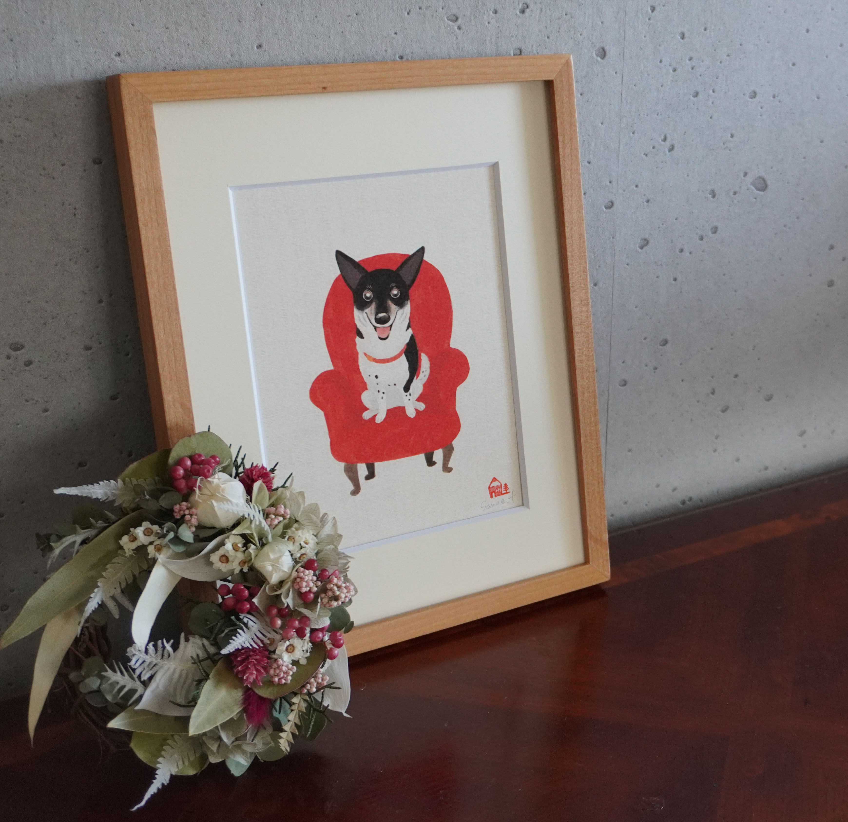 wan art /  愛犬の世界にたったひとつのアート作品 / 似顔絵