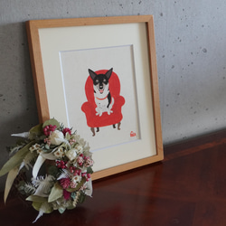 wan art /  愛犬の世界にたったひとつのアート作品 / 似顔絵 1枚目の画像