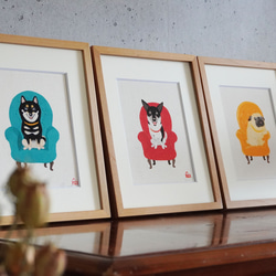 wan art /  愛犬の世界にたったひとつのアート作品 / 似顔絵 4枚目の画像