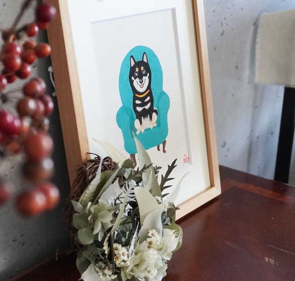 wan art /  愛犬の世界にたったひとつのアート作品 / 似顔絵 3枚目の画像