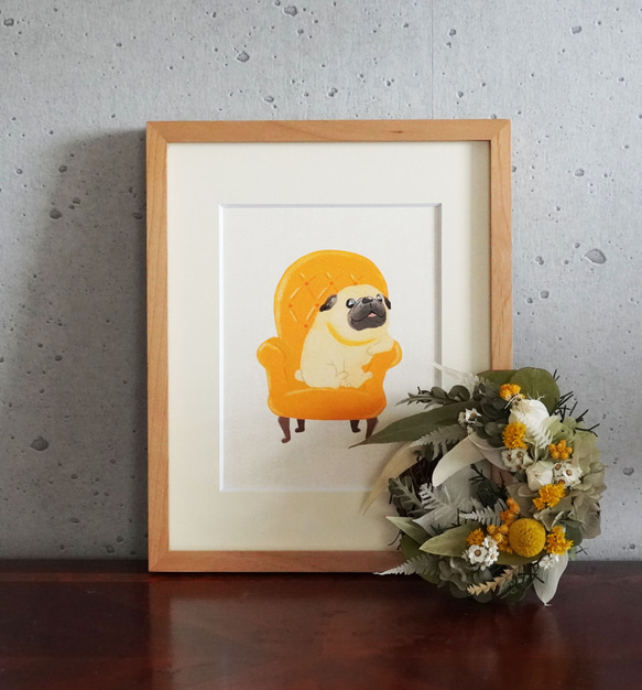 wan art /  愛犬の世界にたったひとつのアート作品 / 似顔絵 2枚目の画像