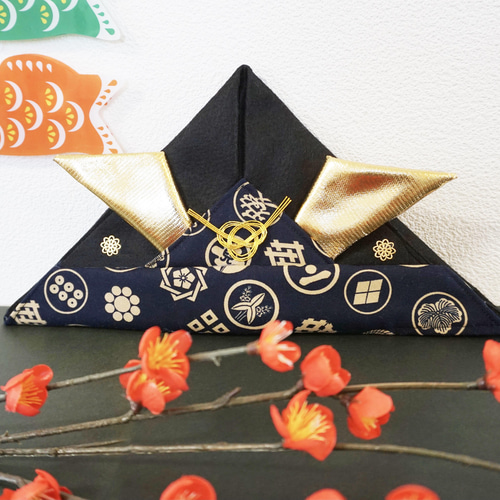 ハンドメイド☆ かぶれる兜 こどもの日 節句 ハンドメイド☆ かぶれる  