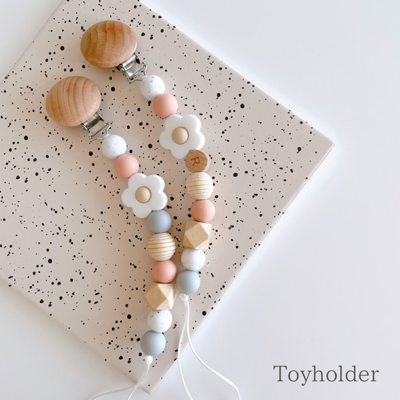 お花のトイホルダー/マグホルダー/シューズクリップ 2枚目の画像