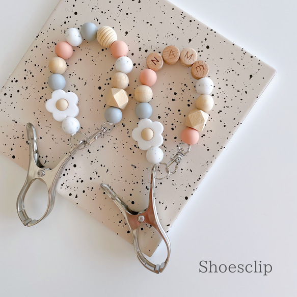 お花のトイホルダー/マグホルダー/シューズクリップ 4枚目の画像