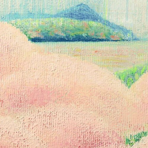 アクリル画 原画 「桜の咲く丘」 SSMサイズ キャンバス - メルカリ