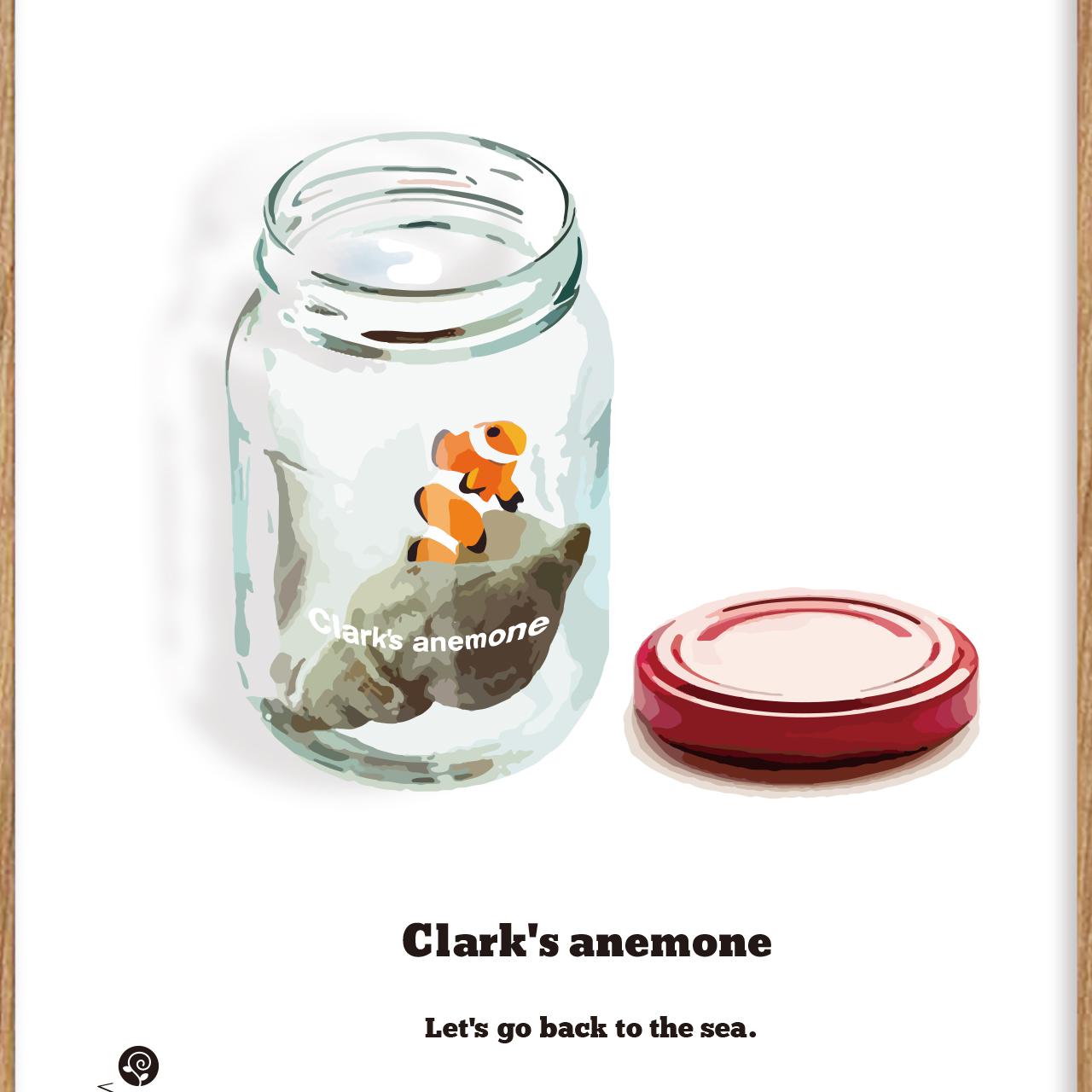 住めば都　魚　アートポスター　アート　ポスター　A4A3A2A1　アート/sei検索　175