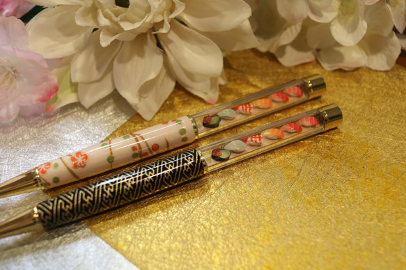 京友禅和紙のお寿司ボールペン 1枚目の画像