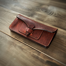 shin leather 長財布 PELLE SHIN 本革レザー トラッカーウォレット 長財布（メンズ） PELL