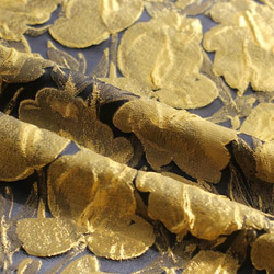 油絵感 金色のレリーフ模様 ジャカード織りの生地 [2699] 9枚目の画像