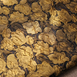 油絵感 金色のレリーフ模様 ジャカード織りの生地 [2699] 6枚目の画像