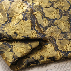 油絵感 金色のレリーフ模様 ジャカード織りの生地 [2699] 5枚目の画像