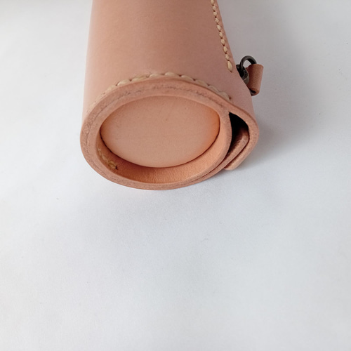 ドラム型レザーペンケース ペン立て ヌメ革 ペンケース TORI