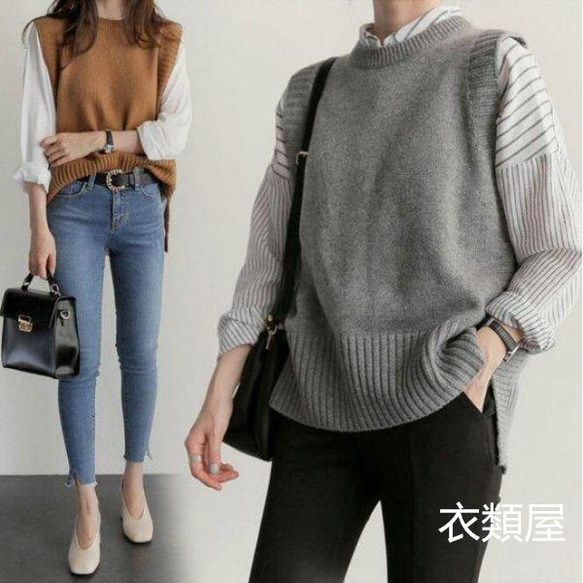 秋新作大人気 「ニットベスト レディース」 秋服 ベストセーター