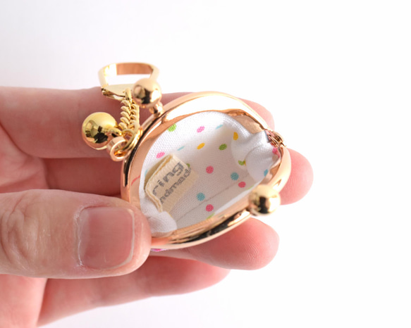 Tiny kiss lock purse keychain Liberty "Royal Oak House"[142] 第5張的照片