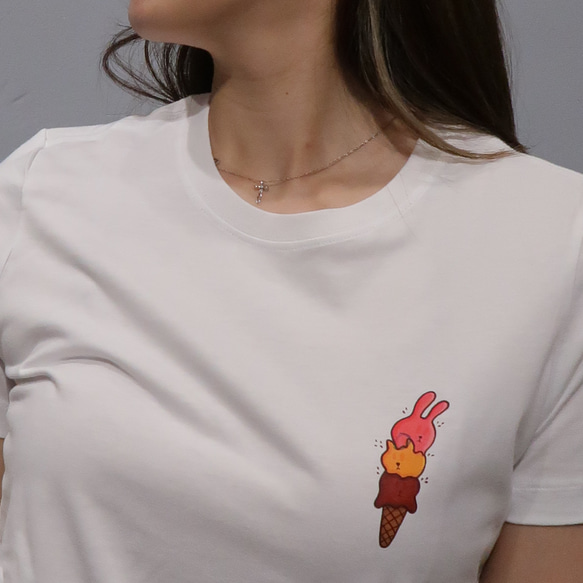 ICE CREAM（レディースTシャツ） 2枚目の画像