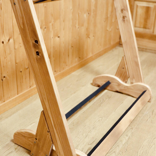 24時間以内に発送】手作り木工 木製ギタースタンド （チーク）5本掛け  