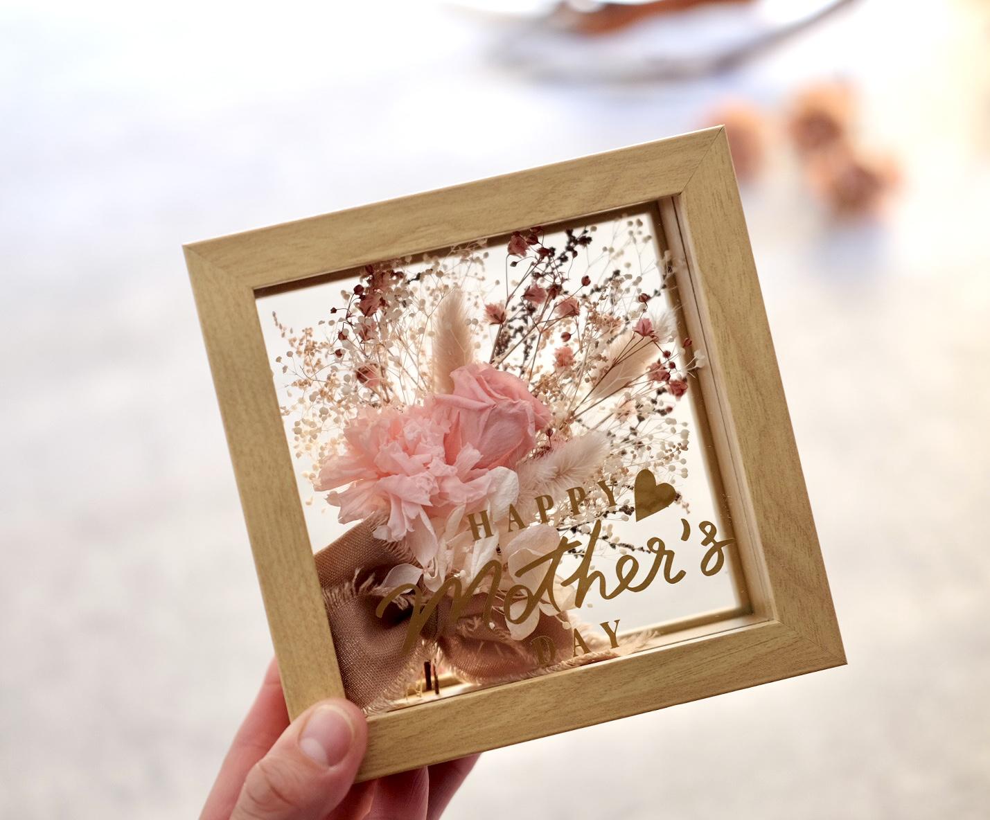 フレームギフト/ピンク/ミニ花束