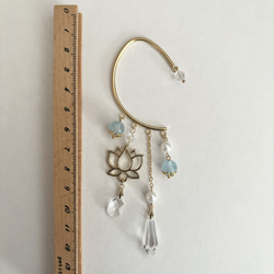 清らかな心 蓮の花のイヤーフック 3枚目の画像