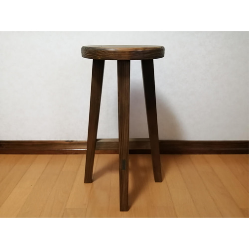 専用出品　木製スツール　座面幅30cm×高さ58cm　２脚セット　丸椅子