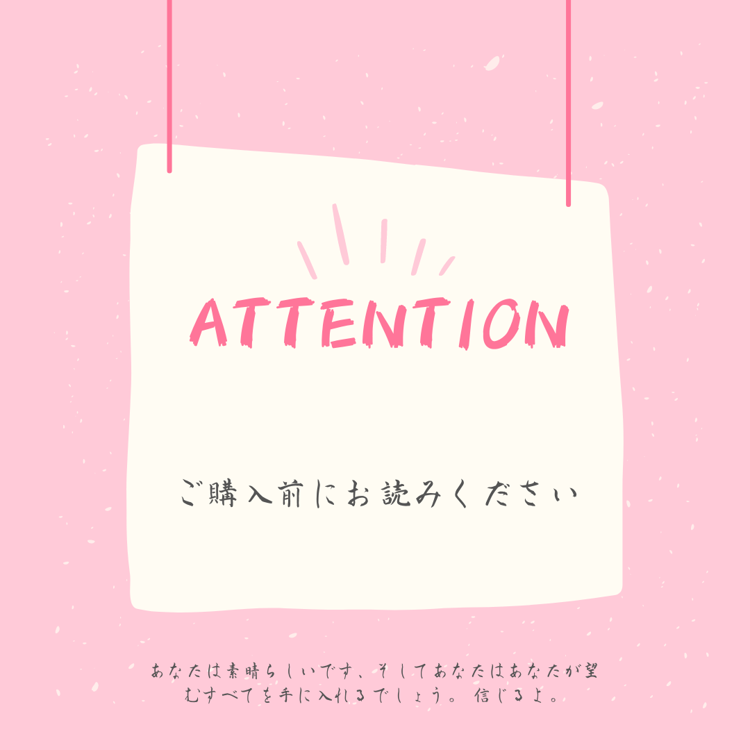 ご購入前にお読みください✩